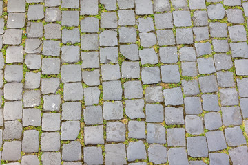Cobblestone in Rome, Italy