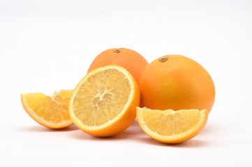 Orange on a white background.Natural.For Isolation.
