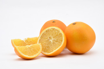 Orange on a white background.Natural.For Isolation.