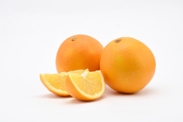 Orange on a white background.Natural.For Isolation.