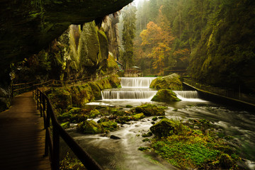 Edmund Gorge is located in the Czech Switzerland National Park