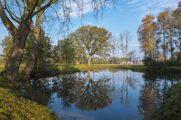 Herbst an einem kleinen Teich