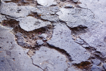 Cement Crack On The Floor