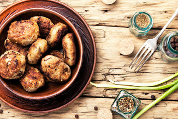 tasty homemade cutlets