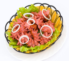 deep fried sausages