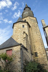 Dinan. La tour de l'horloge. Côtes d’Armor. Bretagne