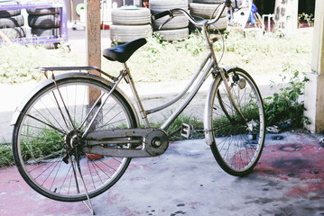 Fototapeta na wymiar Old And Vintage Bicycle