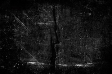 Grunge monochrome, the surface of an old fractured wooden board.