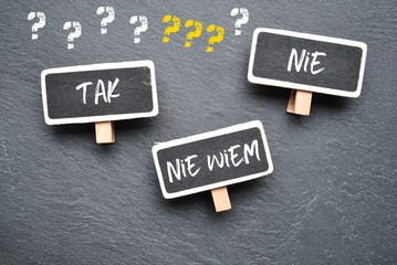 Tak, nie, nie wiem