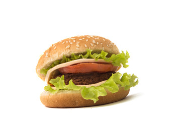 cheeseburger isolated