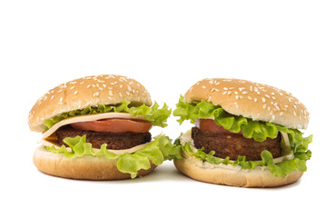 cheeseburger isolated