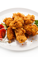 Fried chicken nuggets