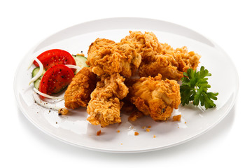 Fried chicken nuggets