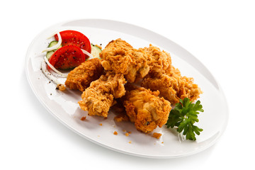 Fried chicken nuggets