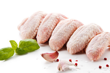 Fresh raw chicken wings