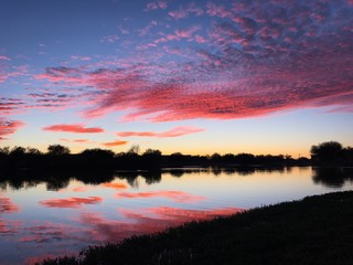 Idyllic Sunset Sky and Reflection
