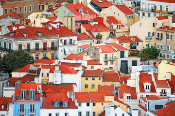 View of old city of Lisbon.