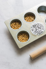 グラノーラタルトのタルト型とタルトストーン