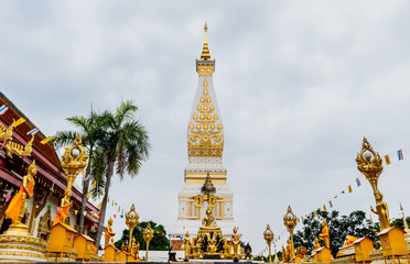 Temple of Phra That Phanom  one of the most important Theravada Buddhist structures in the region located  in Nakhon Phanom Province northeastern Thailand