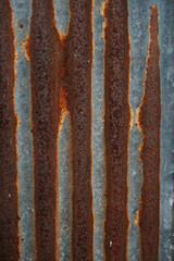 Rust on the zinc for background and texture