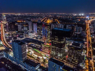 Foto op Plexiglas Bangkok from above by night © pierrick
