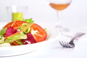 Healthy vegetable salad