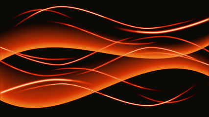Abstract curvy shape background is created by computer software