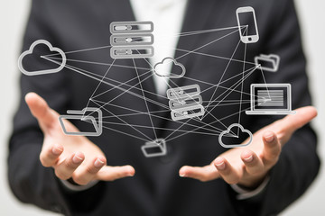 Obraz premium cloud computing