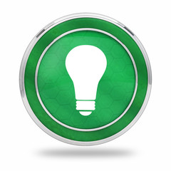 bouton ampoule idée vert