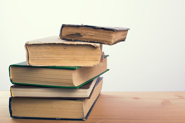 books and alarm clock