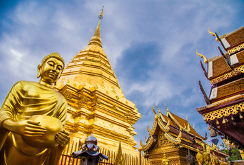 Fototapeta premium Doi Suthep temple, Chiang Mai, Thailand