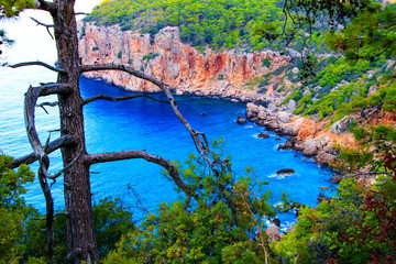 Fototapeta na wymiar Antalya Sea Landscape View