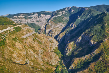 Views from Tatev Cable Car ropeway in Armenia
