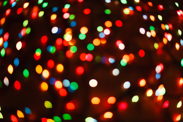 Color light blurred bokeh background, unfocused.