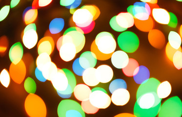 Color light blurred bokeh background, unfocused.