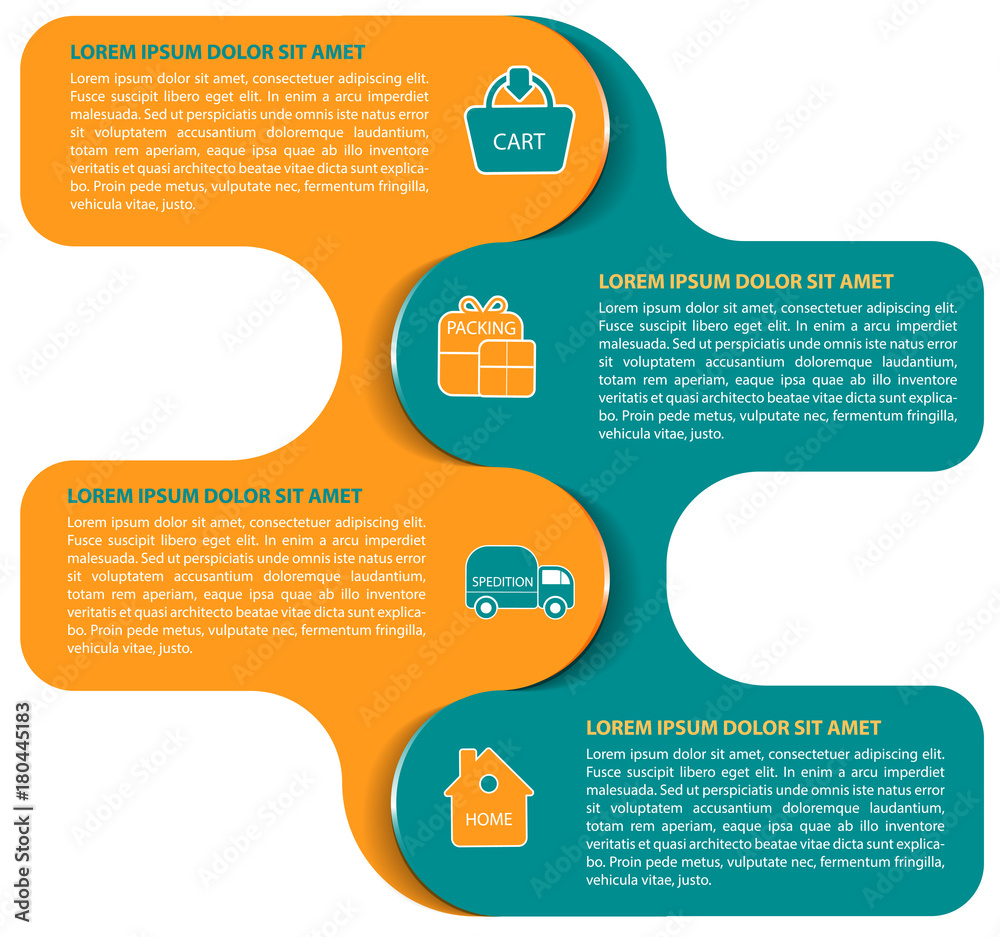 Poster Vector abstract infographic background of logistic scheme.