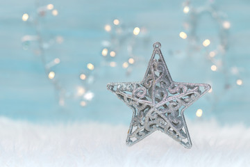 Holiday background with christmas star.