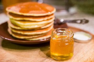 American pancakes for breakfast