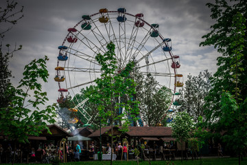 Ferris wheel of Mukachevo