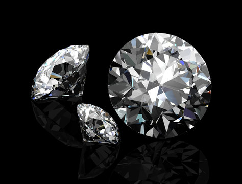 Diamond jewel (high resolution 3D image)