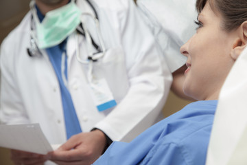 Smiling Patient Female Diagnosis Hospital