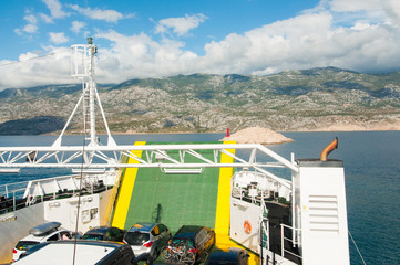 ferry sailing in the Mediterranean