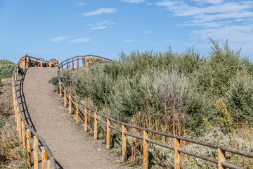 Fototapeta premium Rustic path so that people can climb to a lookout