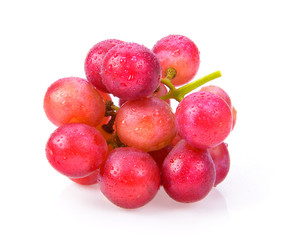 red grape isolated on white background