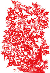 Chinese traditional folk culture Spring Festival stickers	