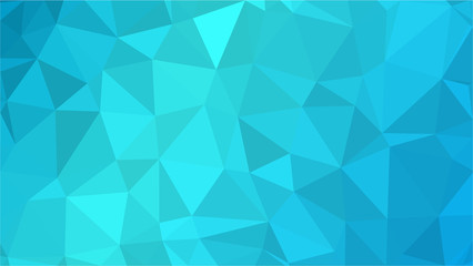 Blue Aquamarin Polygonal Mosaic Background, Creative Design Templates
