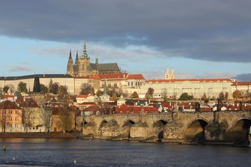 picturesque Charles bridge, Prague, Czech Republic 