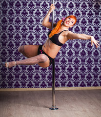 pole dance woman