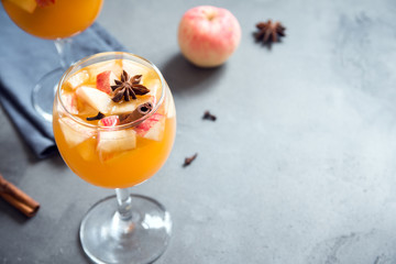 Sangria, apple cider, punch