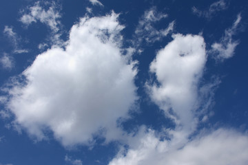 青空と雲「雲の風景」（へんてこな、変わった、奇妙などのイメージ）